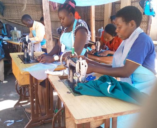 Tailoring class ongoing